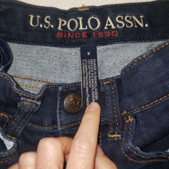 Youth size 8 denim U.S. Polo Assn - Picture 2 of 3